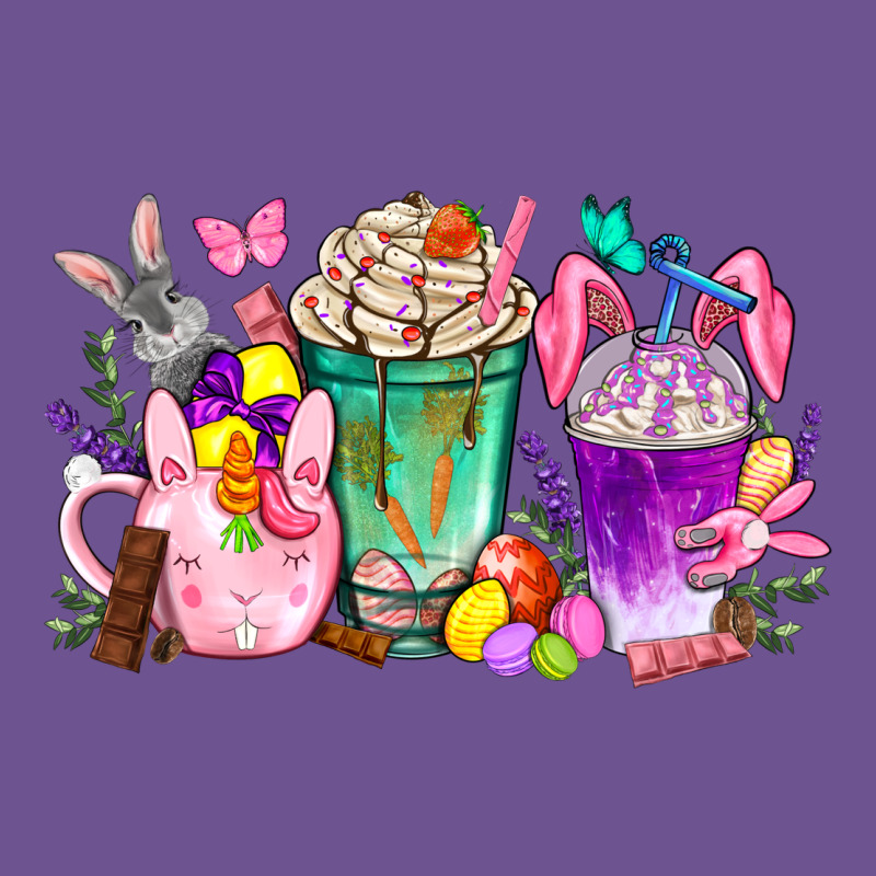 Easter Coffee Cups With Bunny Vintage Tee by NancyCooperArtShop | Teevron