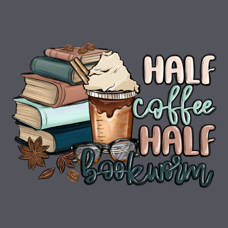 Half Coffee Half Bookworm Vintage Hoodie by MaliasSmallBusiness | Teevron
