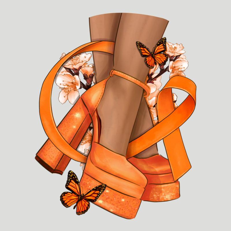 Kidney Cancer Diva Orange Ribbon Zipper Hoodie by NancyCooperArtShop | Teevron