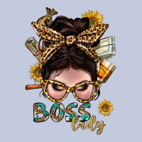 Western Messy Bun Boss Lady With Money Long Sleeve Tee | Teevron