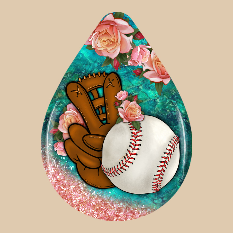 Baseball And Western Roses Teardrop  3 Heavyweight Sweatshirt by BundleAndBundleShop | Teevron