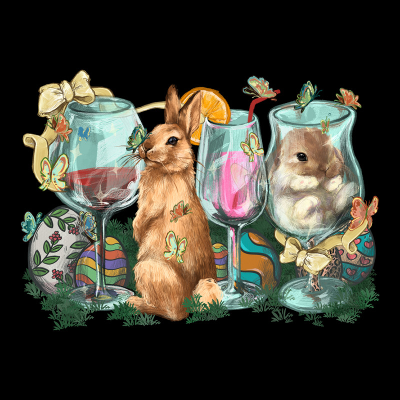 Easter Day Wine Glasses Bunny Premium Sweatshirt by HowdyJamesFarm | Teevron