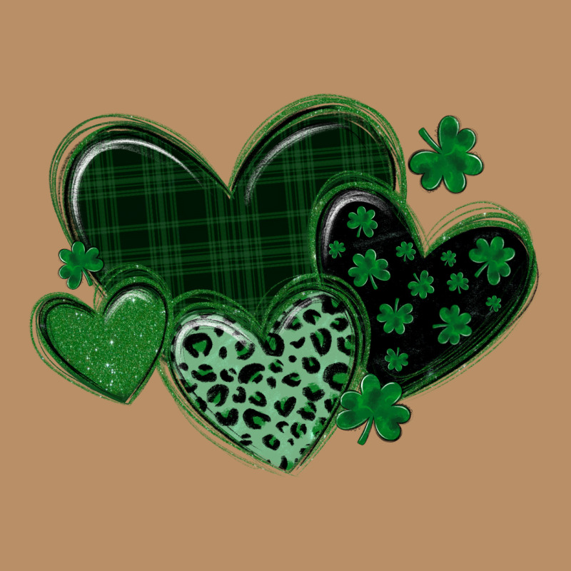 Leopard Hearts St Patricks Day Vintage Hoodie by MaliasSmallBusiness | Teevron