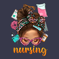 Messy Bun Nursing With Leopard Glasses Bbs Long Sleeve Tee | Teevron