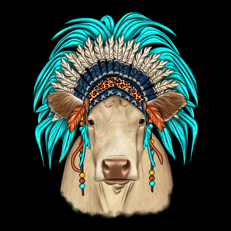 Charolais Indian Headdress Ladies Tee by JahusDesignShop | Teevron