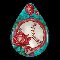 Baseball And Western Roses Teardrop  7 Heavyweight Sweatshirt | Teevron