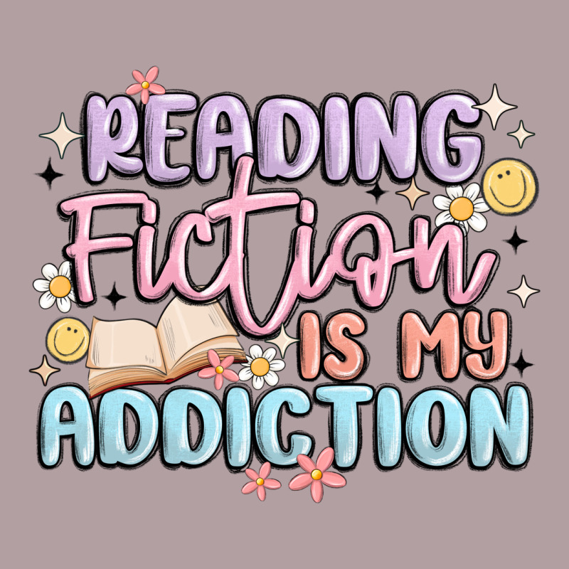 Reading Fiction Is My Addiction Vintage Hoodie by MaliasSmallBusiness | Teevron