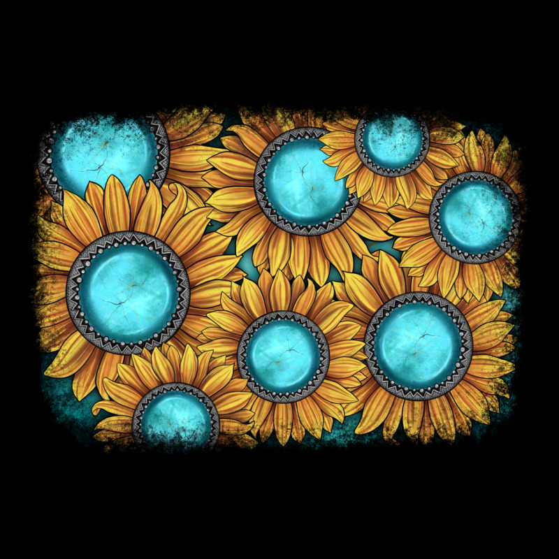 Sunflower Gemstone Background Premium Tee by JahusDesignShop | Teevron