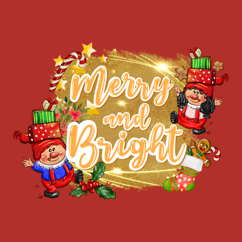 Merry And Bright Gnome Premium Hoodie by CowGirlArtShop | Teevron