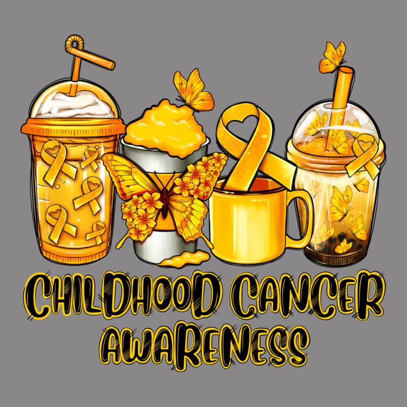 Childhood Cancer Awareness Coffee Cups Vintage Tee by NancyCooperArtShop | Teevron