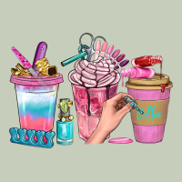 Nail Coffee Cups With Rings Bbs Long Sleeve Tee | Teevron