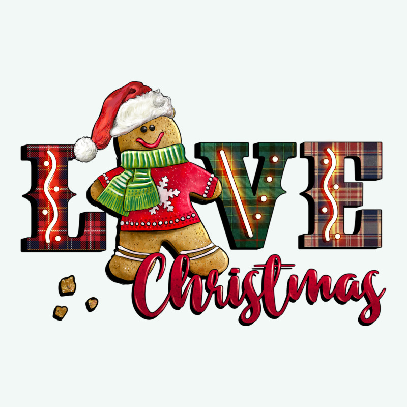 Love Christmas Gingerbread Premium Hoodie by CowGirlArtShop | Teevron