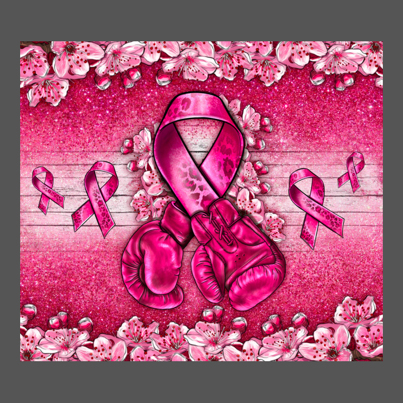 Breast Cancer With Boxing Gloves Zipper Hoodie by NancyCooperArtShop | Teevron