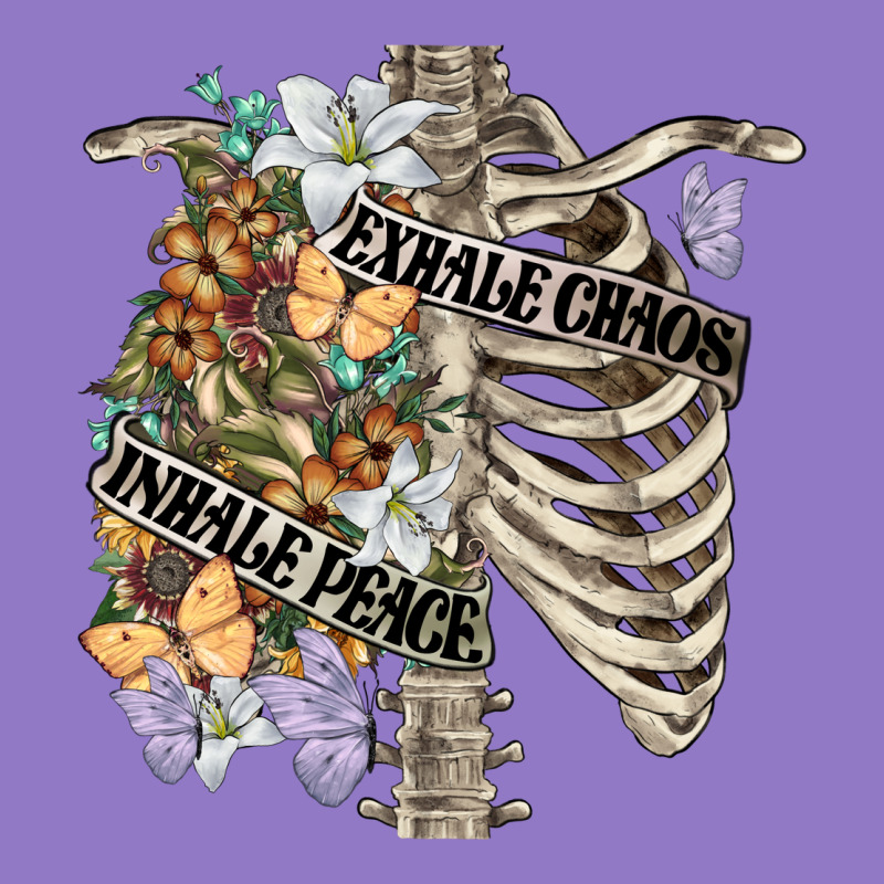 Inhale Peace Exhale Chaos Chest Urban Hoodie by FaDigitalArtStudio | Teevron