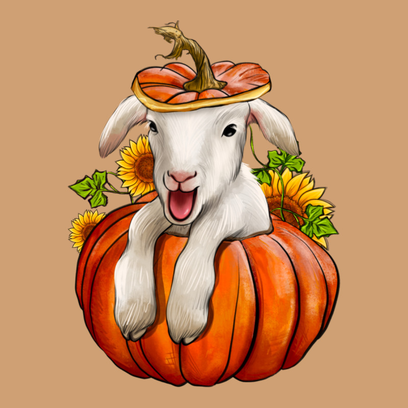Fall Pumpkin Lamb Nancy Cooper Vintage Tee by NancyCooperArtShop | Teevron
