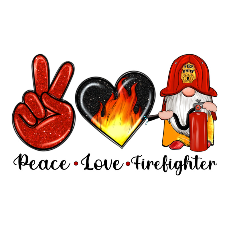Peace Love Firefighter Premium Tee by Artiststas | Teevron