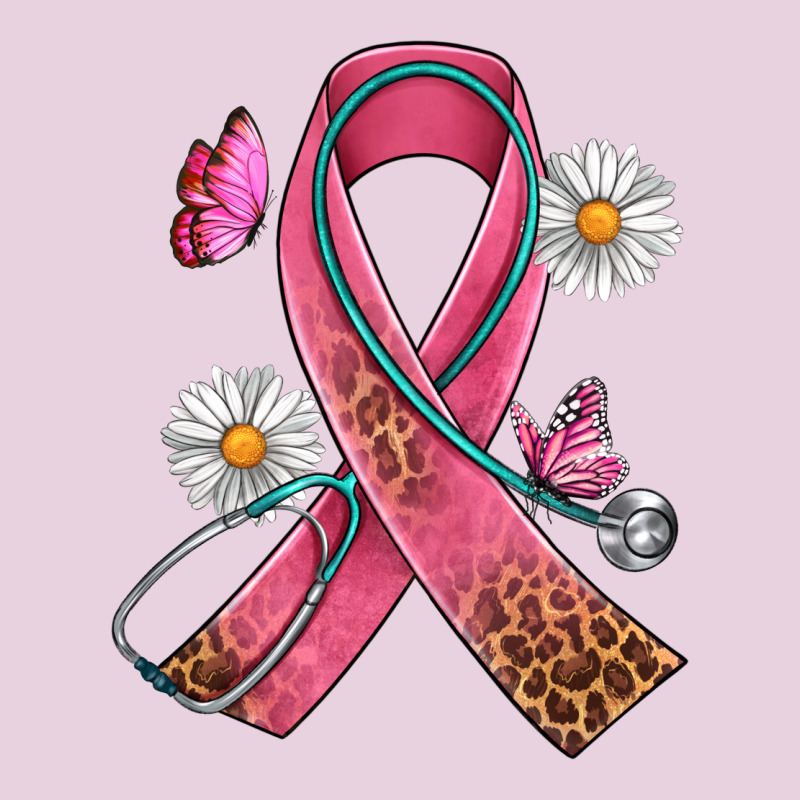 Cancer Ribbon Stethoscope Daisy Butterfly Ladies Tee by Artiststas | Teevron