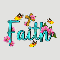 Faith With Flower And Butterfly Classic Tee | Teevron