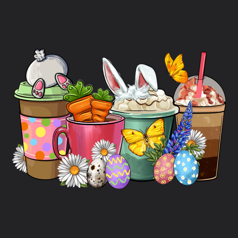 Easter Coffee Cups Vintage Tee by NancyCooperArtShop | Teevron