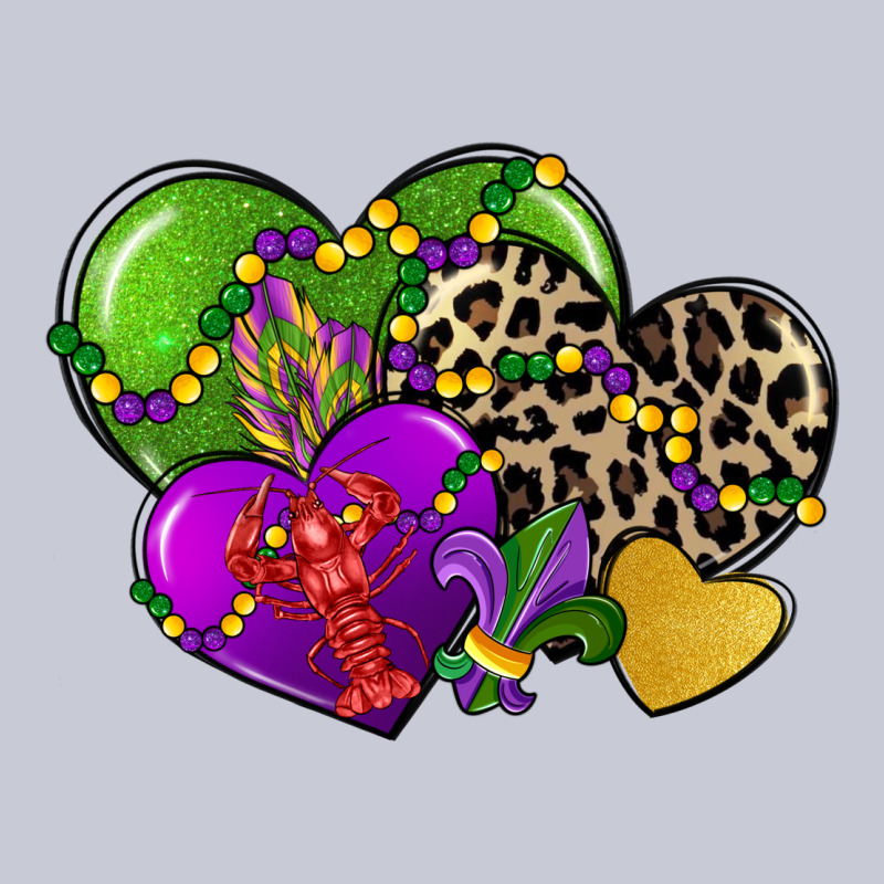 Mardi Gras Hearts Heavyweight Hoodie by CowGirlArtShop | Teevron