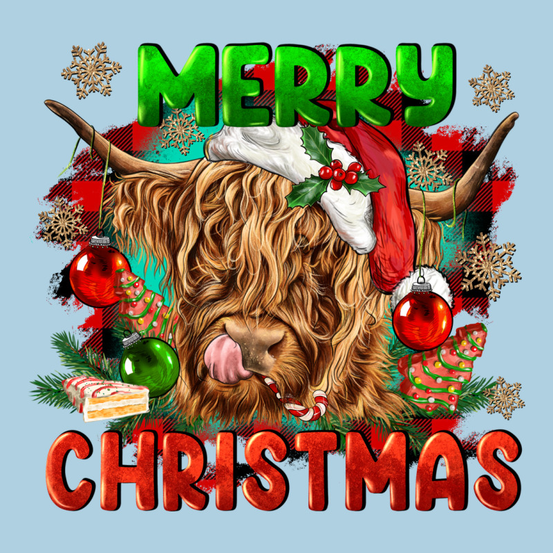 Merry Christmas Cow Premium Hoodie by CowGirlArtShop | Teevron