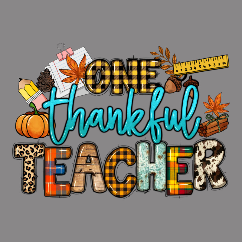 One Thankful Teacher Vintage Tee by NancyCooperArtShop | Teevron