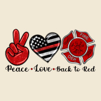 Peace Love Back To Red Premium Tee | Teevron