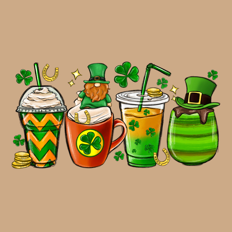 St. Patricks Day Coffee Cups Vintage Hoodie by MaliasSmallBusiness | Teevron