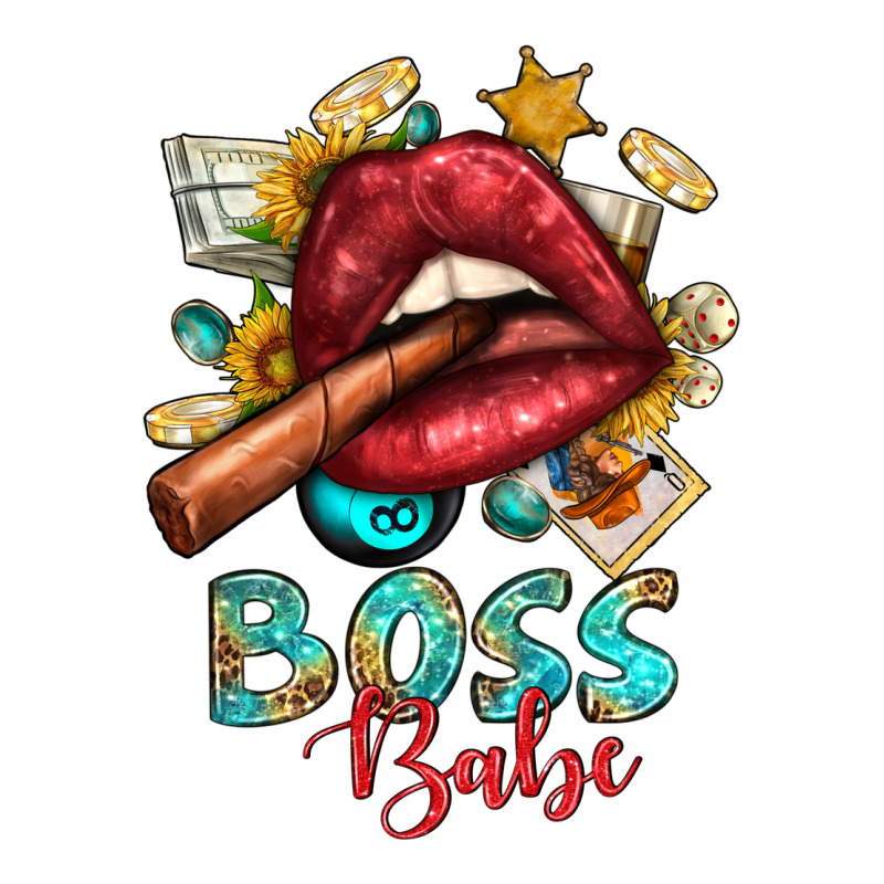 Western Boss Babe Cigar Lip Long Sleeve Tee by BundleAndBundleShop | Teevron