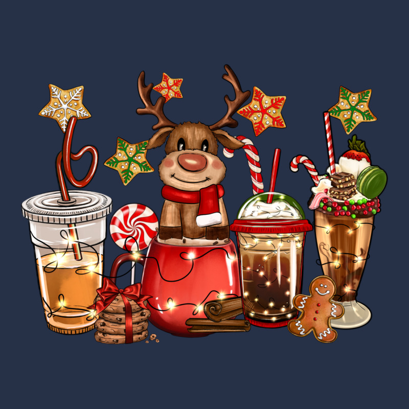 Christmas Reindeer Coffee Premium Hoodie by CowGirlArtShop | Teevron