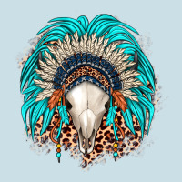 Bull Skull Indian Headdress Ladies Tee | Teevron