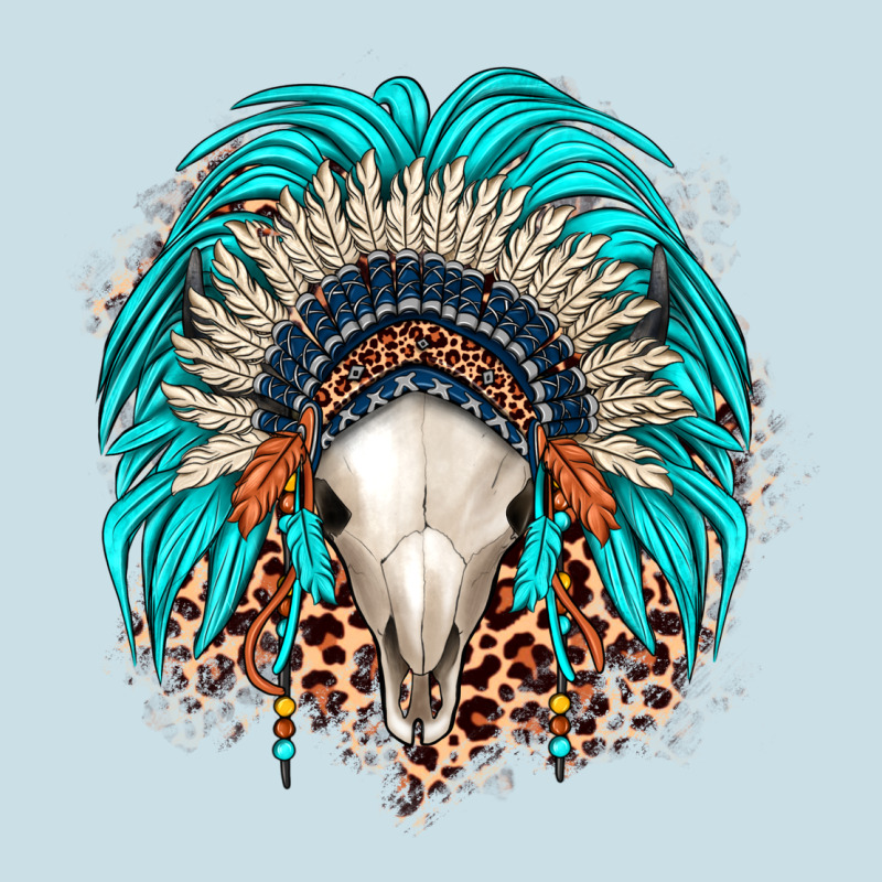 Bull Skull Indian Headdress Ladies Tee by JahusDesignShop | Teevron