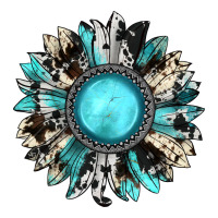 Western Sunflower Gemstone Premium Tee | Teevron