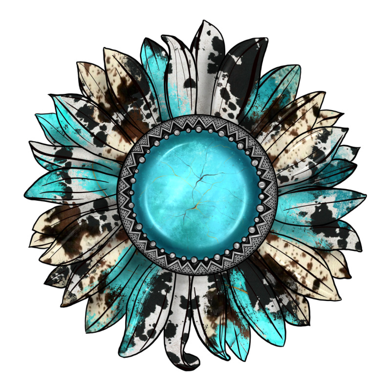 Western Sunflower Gemstone Premium Tee by JahusDesignShop | Teevron