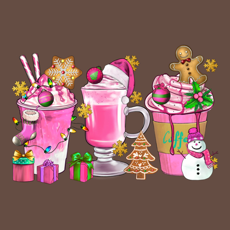 Pink Christmas Coffee Cups Bbs Long Sleeve Tee by BundleAndBundleShop | Teevron