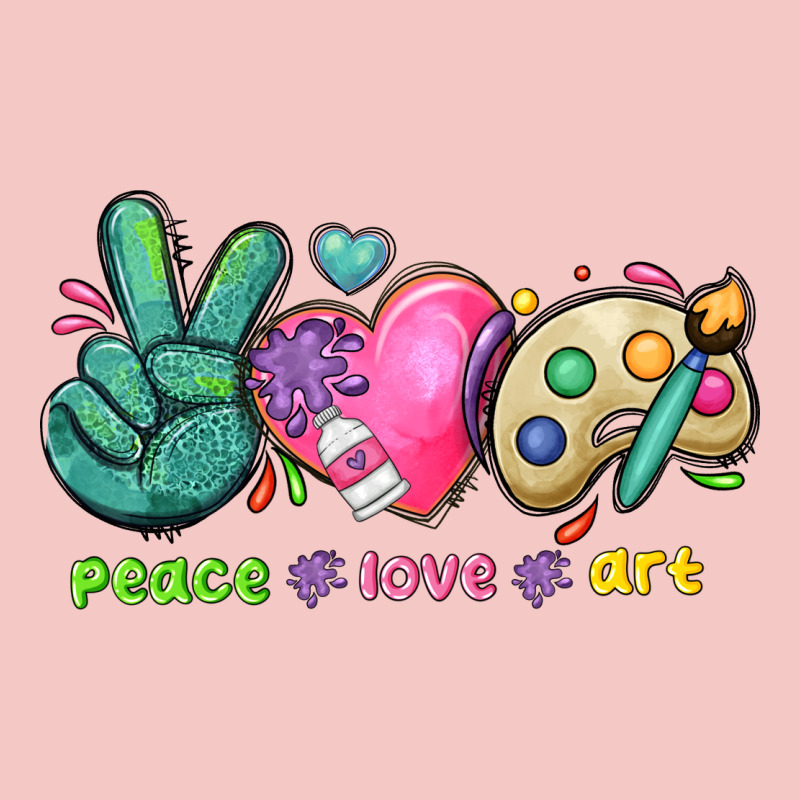 Peace Love Art Urban Heavy Tee by NancyCooperArtShop | Teevron