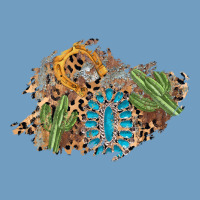 Horseshoe Leopard Gemstone Cactus Patch Urban Heavy Tee | Teevron
