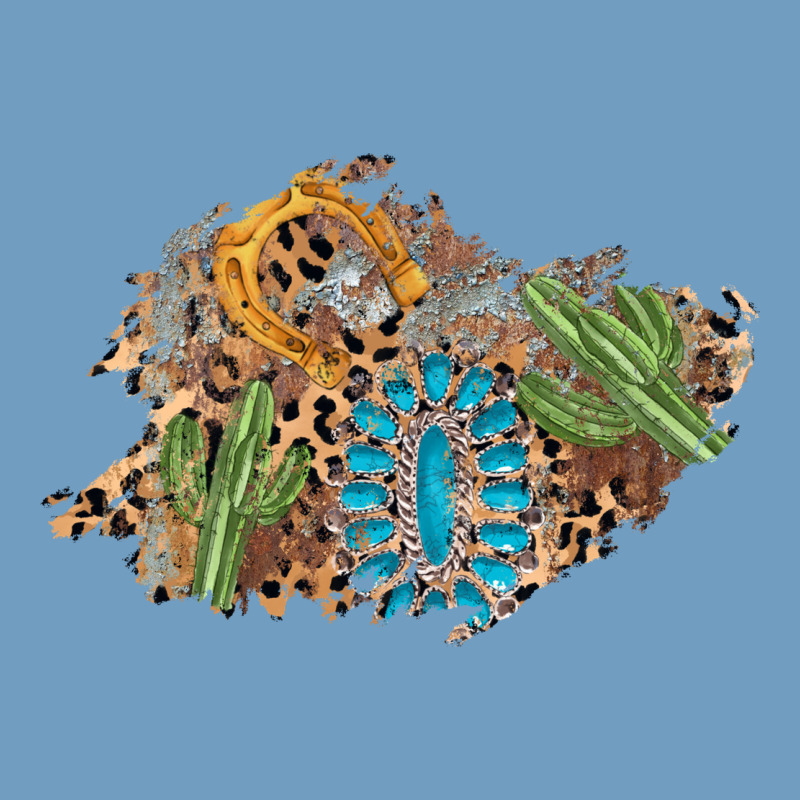 Horseshoe Leopard Gemstone Cactus Patch Urban Heavy Tee by AdoDesignShop | Teevron