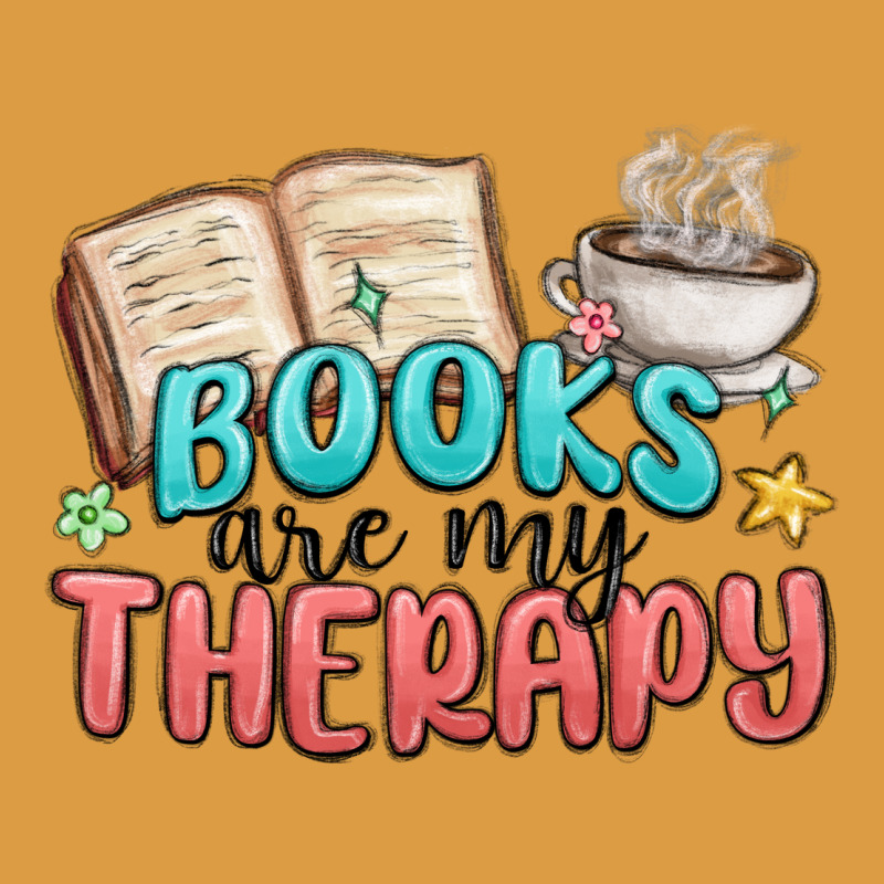Books Are My Therapy Urban Heavy Tee by MaliasSmallBusiness | Teevron