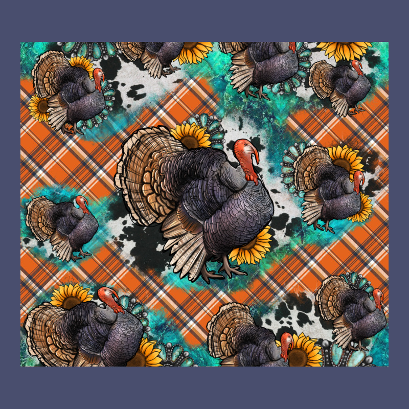 Thanksgiving Turkey Sunflower Turquoise Vintage Tee by NancyCooperArtShop | Teevron