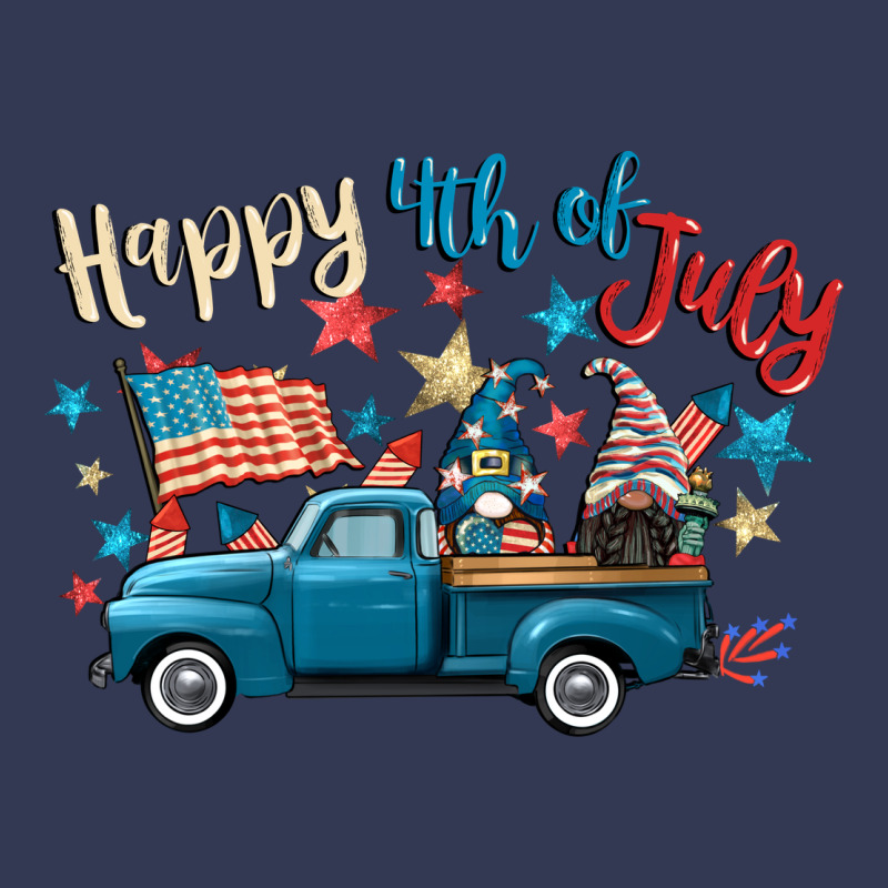 Happy 4th Of July Gnome Truck Heavyweight Hoodie by CowGirlArtShop | Teevron