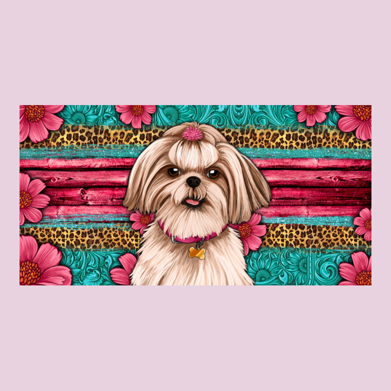Western Shih Tzu License Plate Design Ladies Tee by JahusDesignShop | Teevron