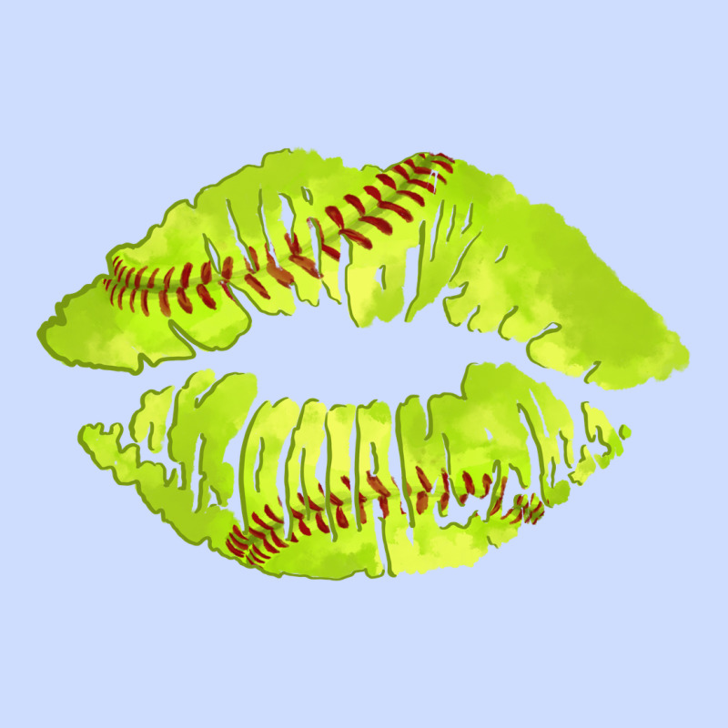 Softball Lips Urban Heavy Tee by AdoDesignShop | Teevron