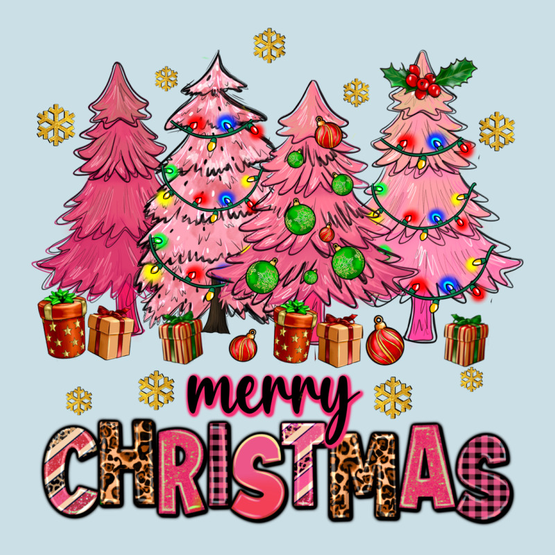 Pink Christmas Trees Ladies Tee by AdoDesignShop | Teevron