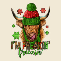 I'm Freakin Freezin Christmas Long Haired Cow Premium Tee | Teevron