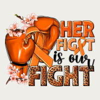 Her Fight Is Our Fight Kidney Cancer Orange Ribbon Zipper Hoodie | Teevron
