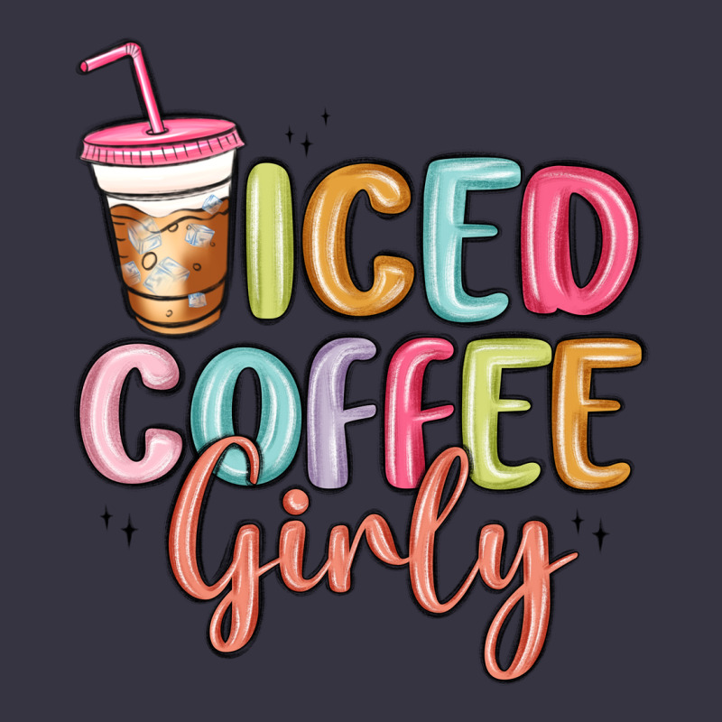 Iced Coffee Girly Vintage Hoodie by MaliasSmallBusiness | Teevron