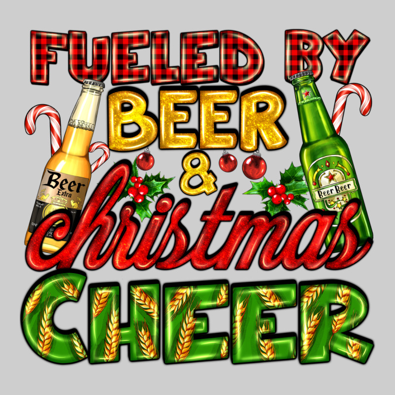 Fueled By Beer And Christmas Cheer With Beer Bottles Premium Tee by AdoDesignShop | Teevron