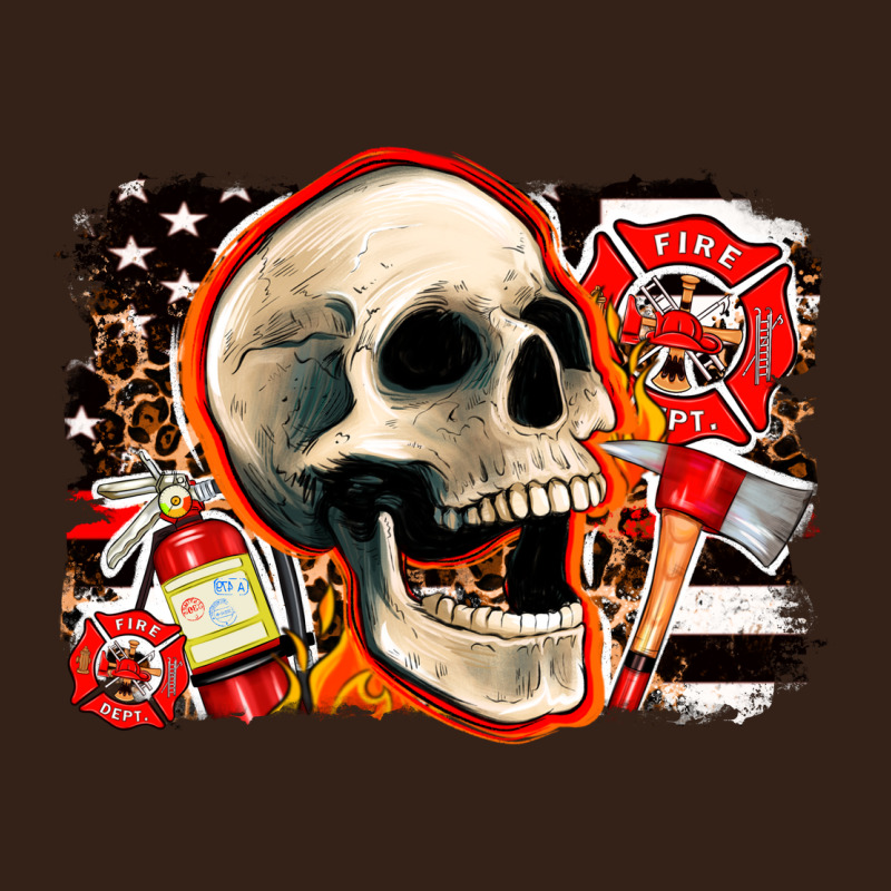 Firefighter Skull Heavy Core Tee by AdoDesignShop | Teevron
