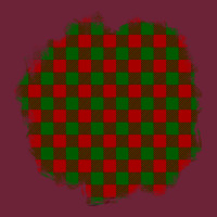 Christmas Tartan Patch Long Sleeve Tee | Teevron